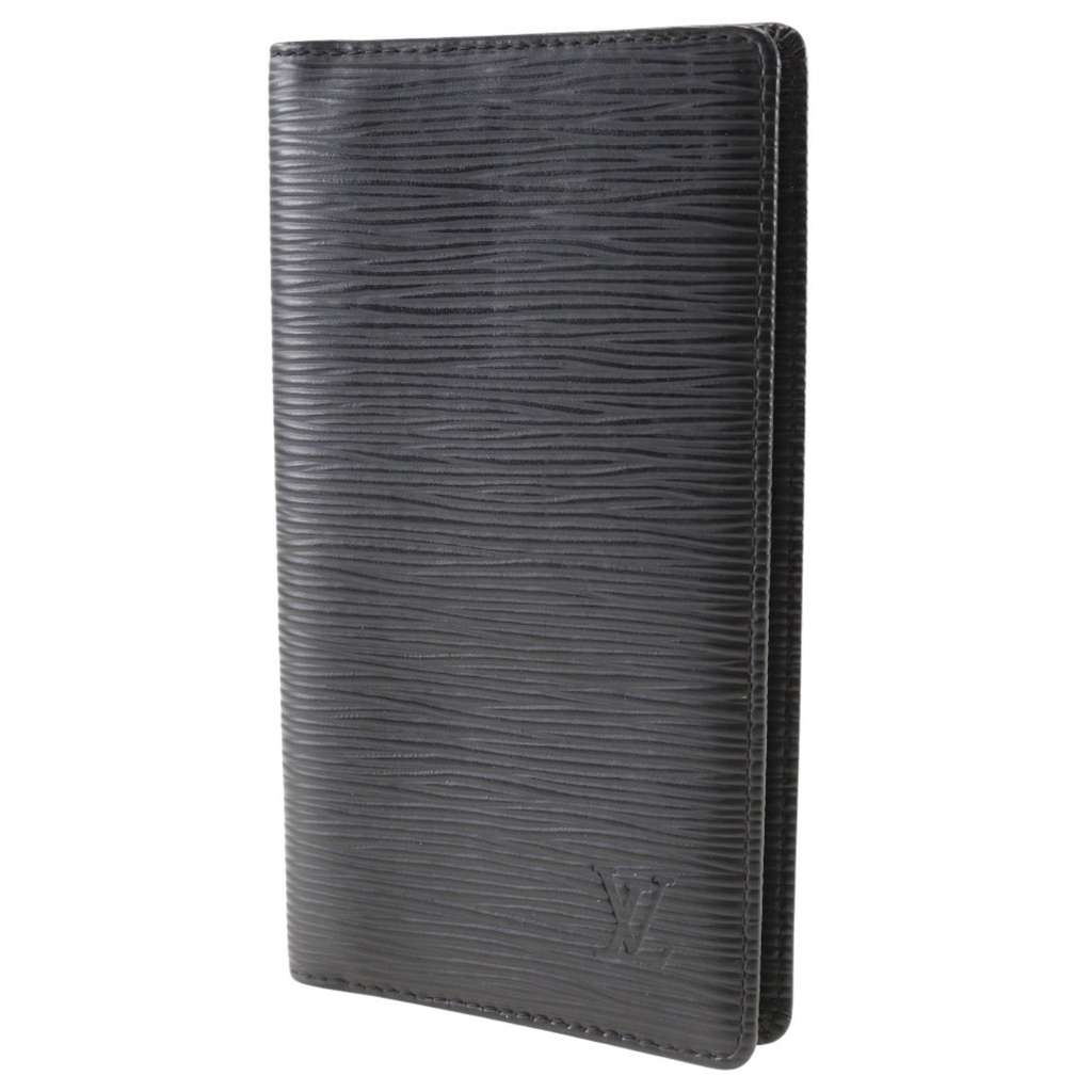 Louis Vuitton Brazza Long Bifold wallet Black Leather Good condition - Model View