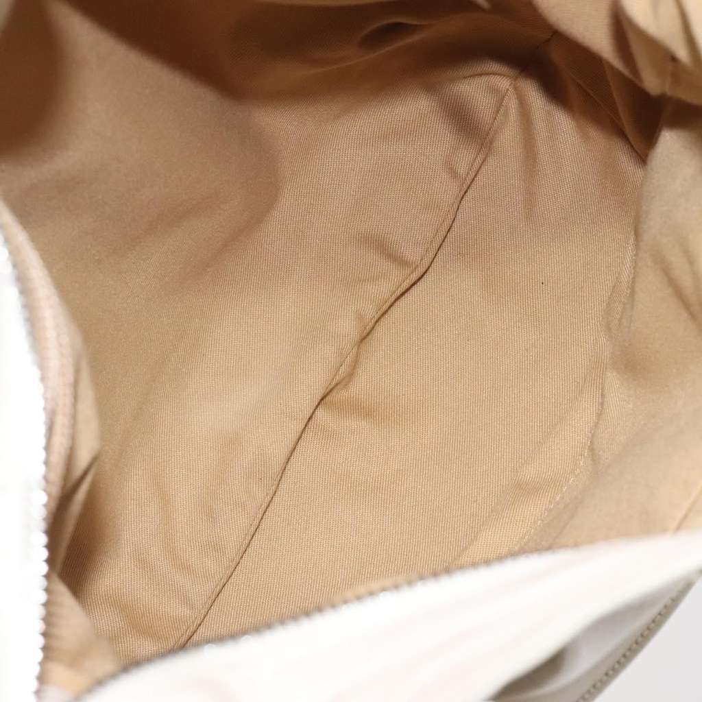 Salvatore Ferragamo Gancini Shoulder Bag White Leather Good condition - Box View