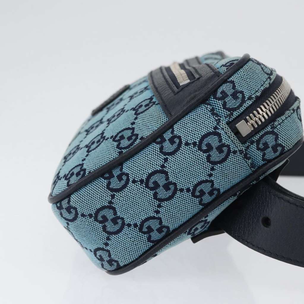 Gucci GG Supreme Belt Bag Silver Canvas Good condition - Inside View