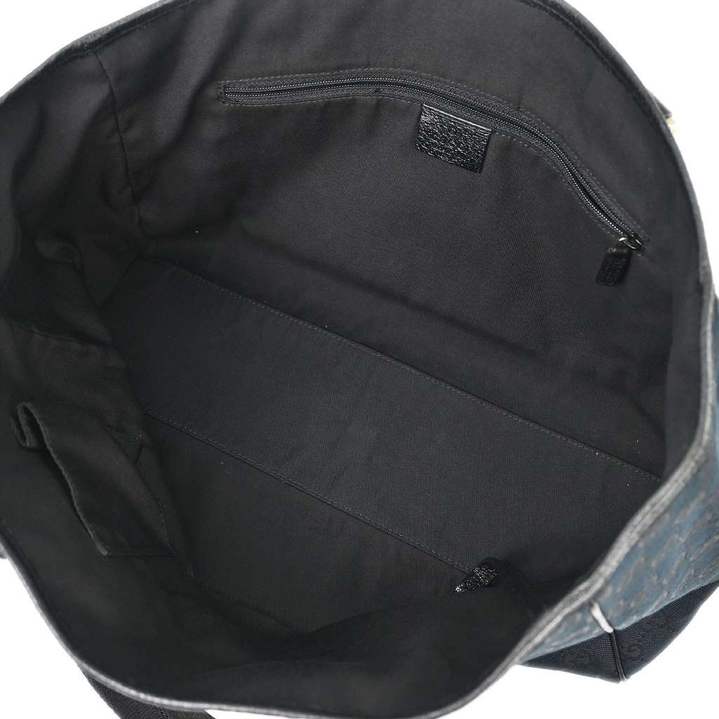 Gucci Web Handle Buckle Tote Black Canvas Good condition - Inside View