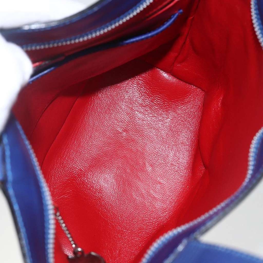 Celine Handbag Blue Leather Good condition - Box View