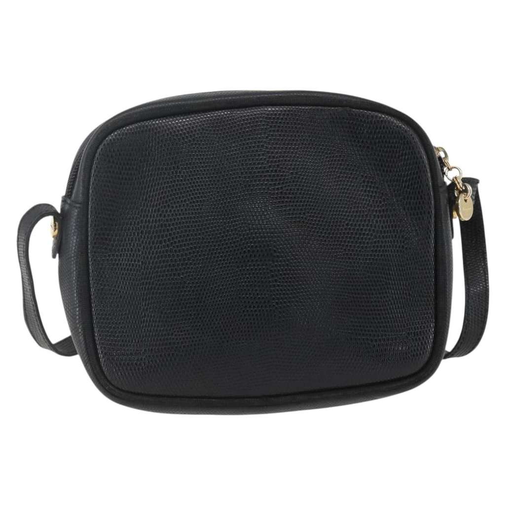 Salvatore Ferragamo Vala Shoulder Bag Black Leather Good condition - Back View