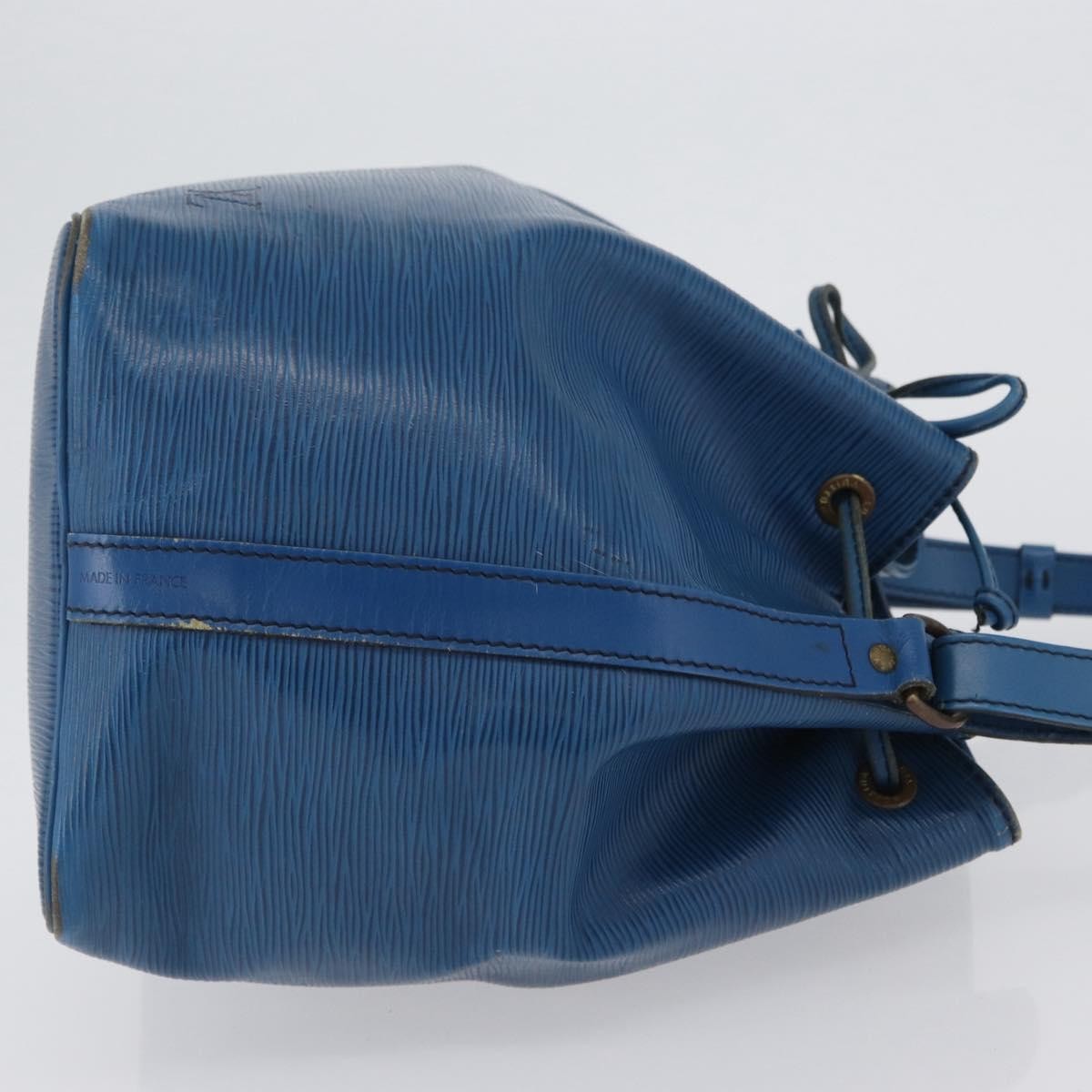 Louis Vuitton Petit Noe NM Handbag Blue Leather Fair condition - Inside View