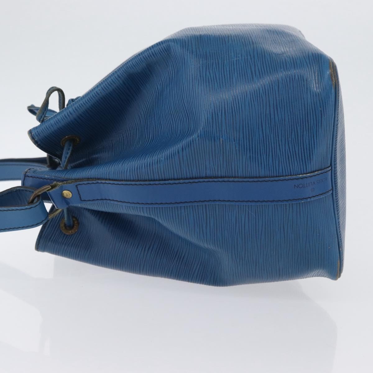 Louis Vuitton Petit Noe NM Handbag Blue Leather Fair condition - Model View