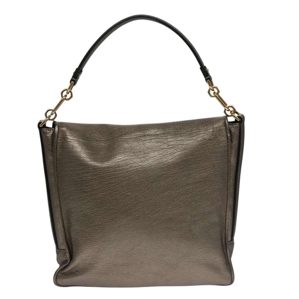 Loewe Anagram handbag Metallic Leather Good condition - Back View