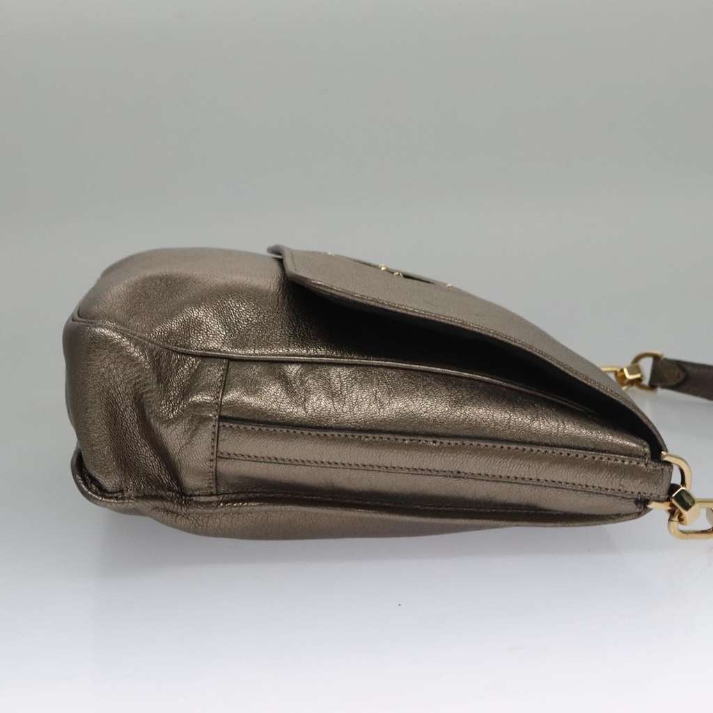 Loewe Anagram handbag Metallic Leather Good condition - Inside View