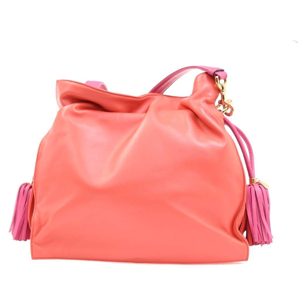 Loewe Flamenco Bag Pink Leather Good condition - Back View