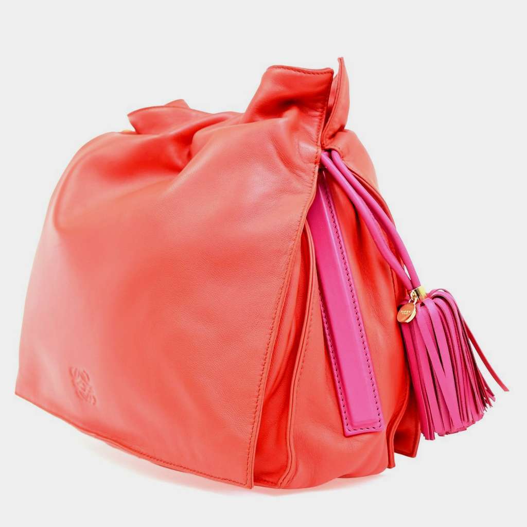 Loewe Flamenco Bag Pink Leather Good condition - Inside View