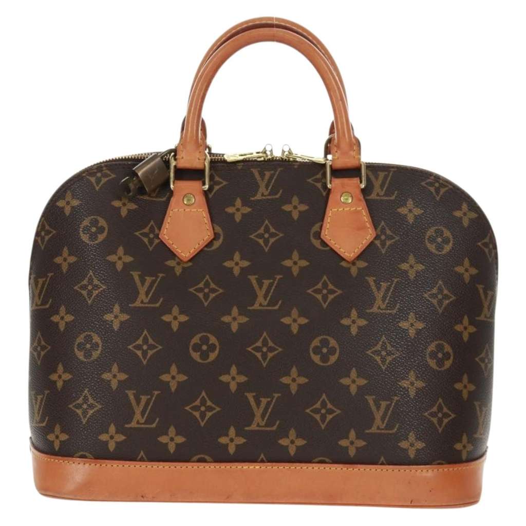 Louis Vuitton Alma Handbag Brown Canvas Good condition - Back View