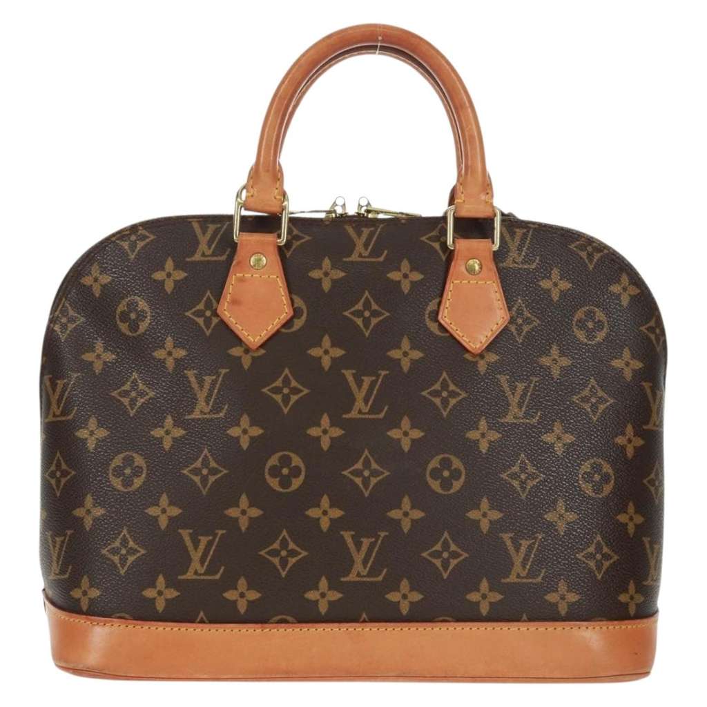 Louis Vuitton Alma Handbag Brown Canvas Good condition - Inside View
