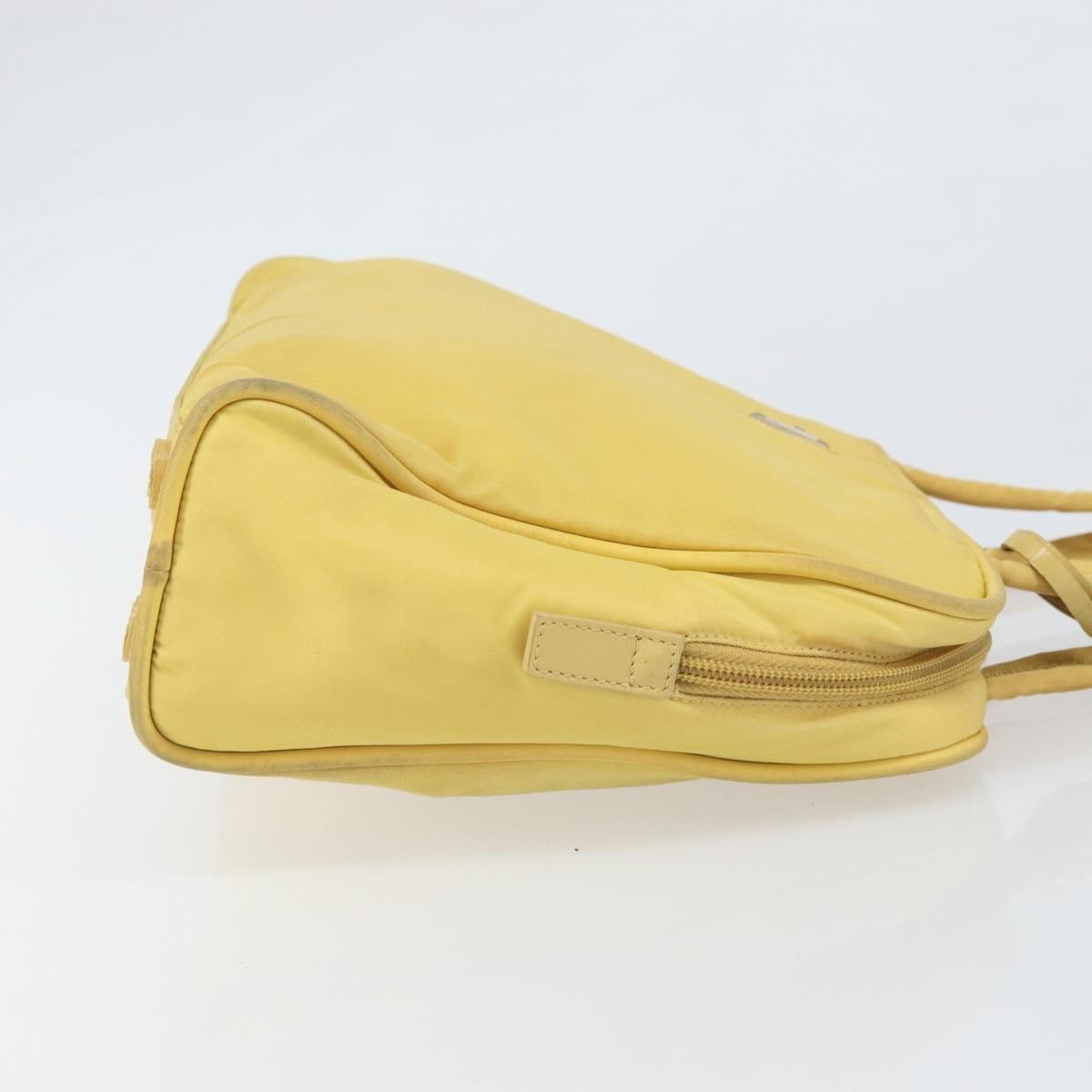 Prada Zip Around Tote Yellow Fair condition - Inside View