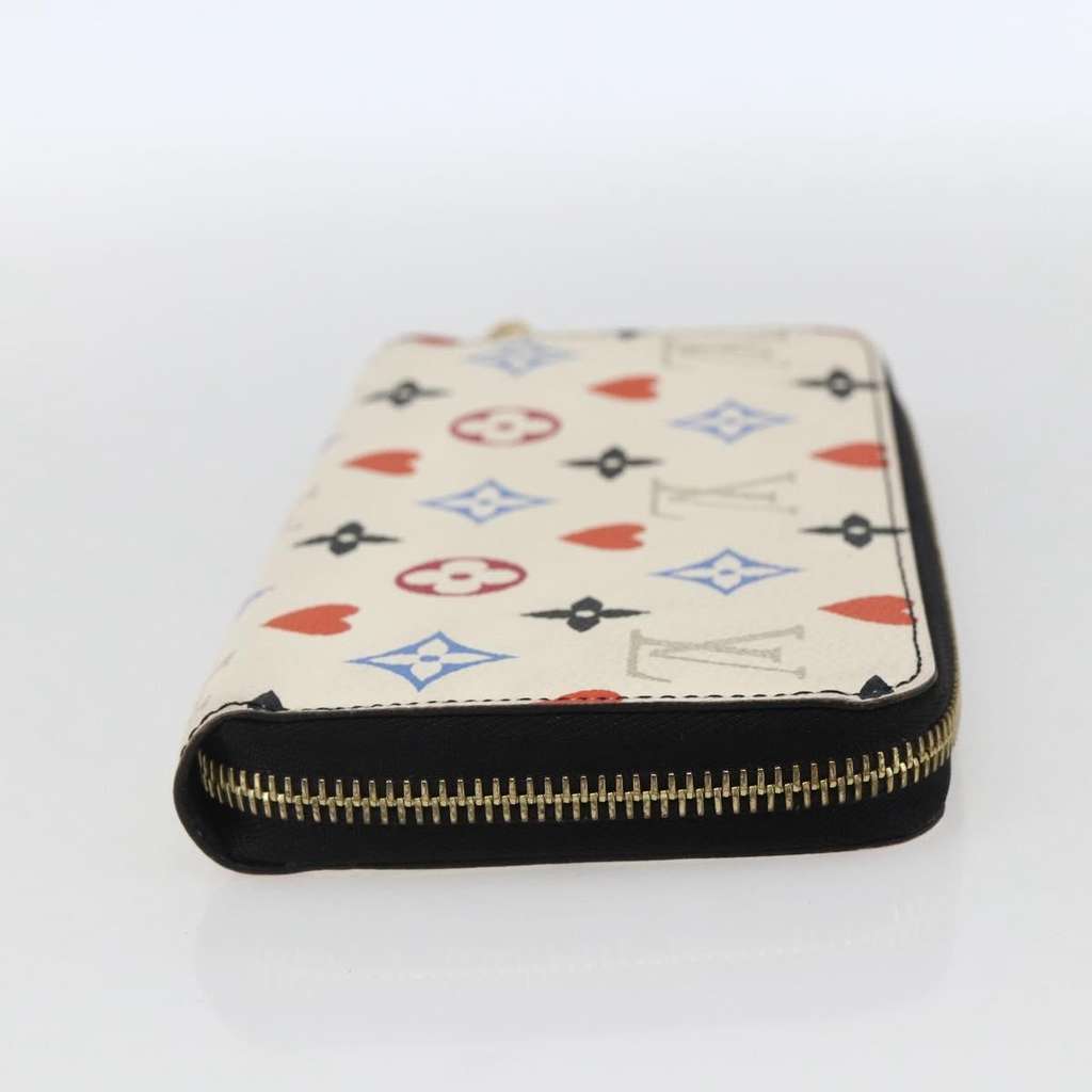 Louis Vuitton Zippy wallet White Canvas Good condition - Model View