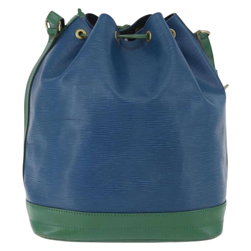 Louis Vuitton Bicolor Noe Handbag Blue Leather Fair condition - Back View