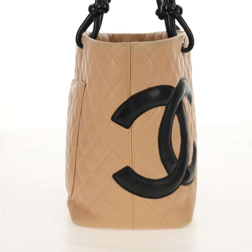 Chanel Cambon Tote Beige Leather Fair condition - Inside View