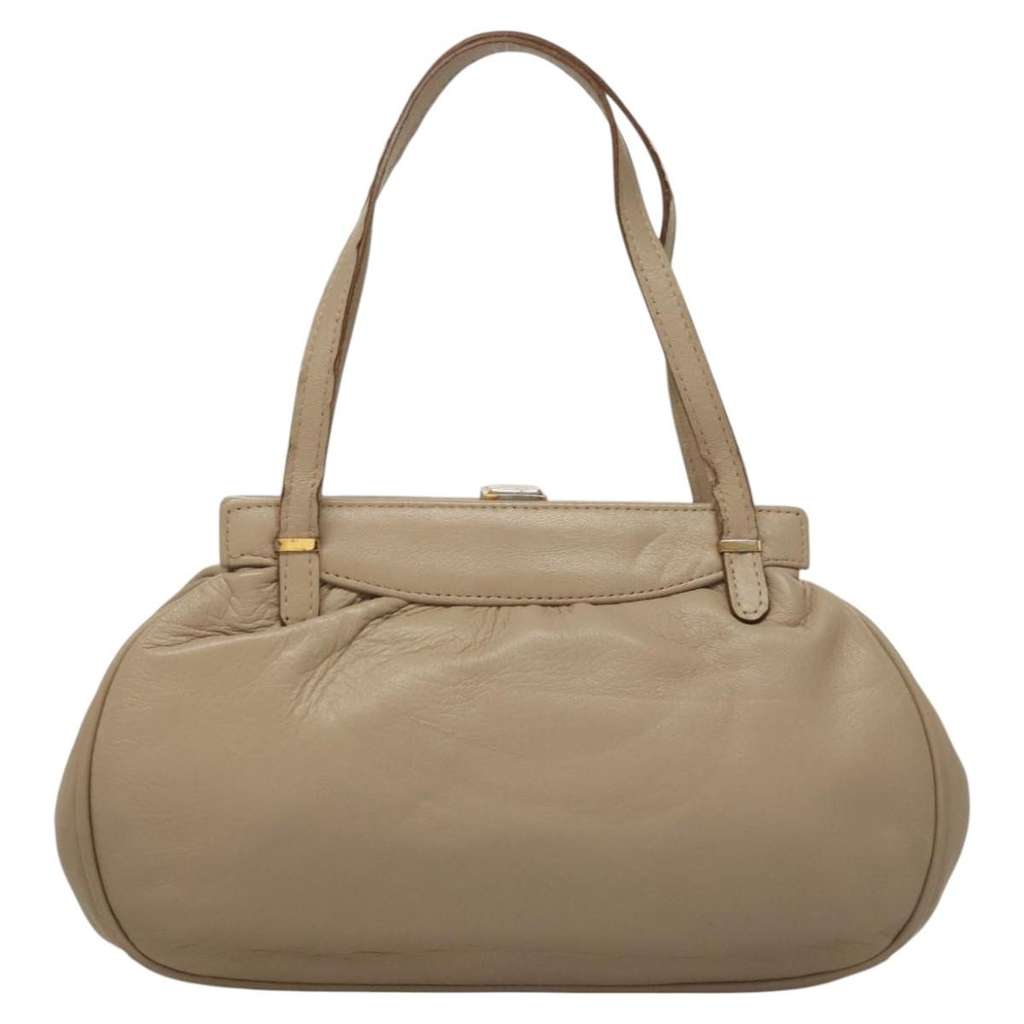Celine Handbag Beige Leather Good condition - Back View