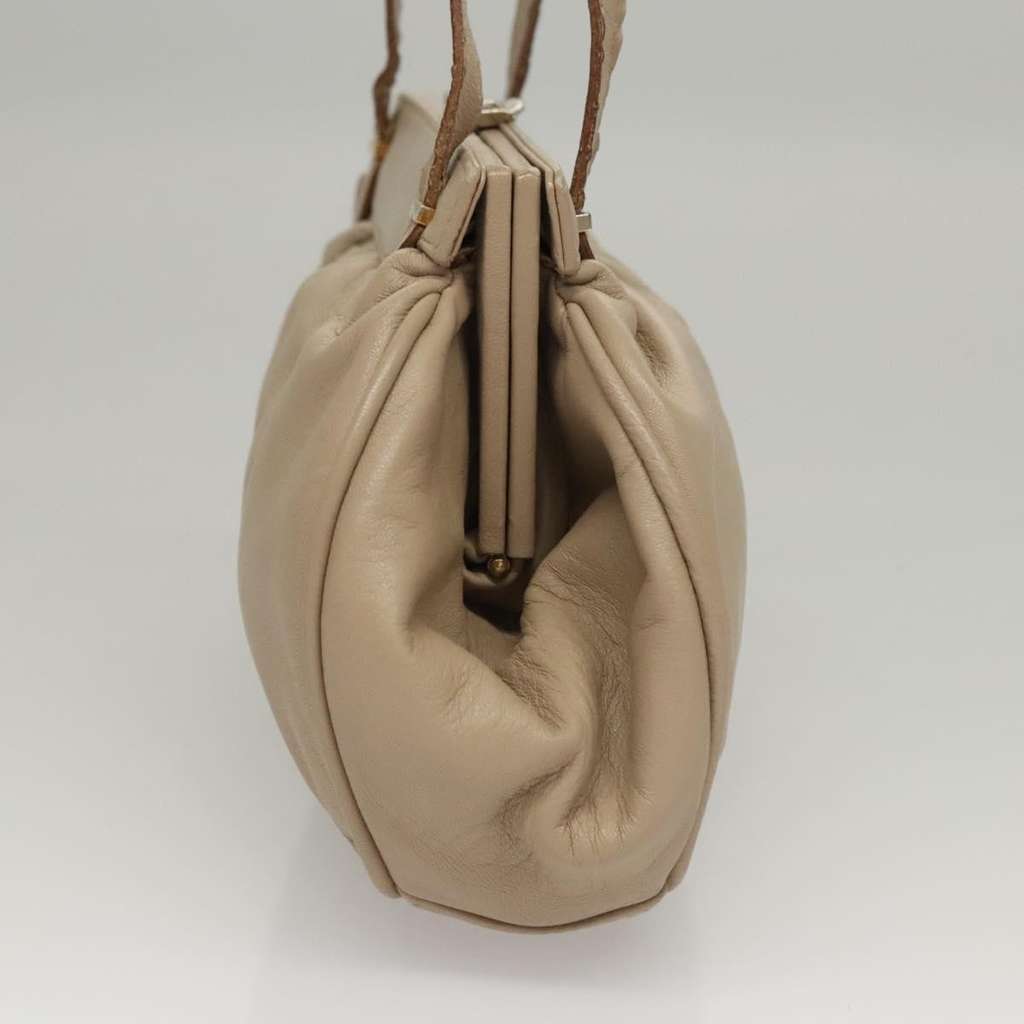 Celine Handbag Beige Leather Good condition - Model View