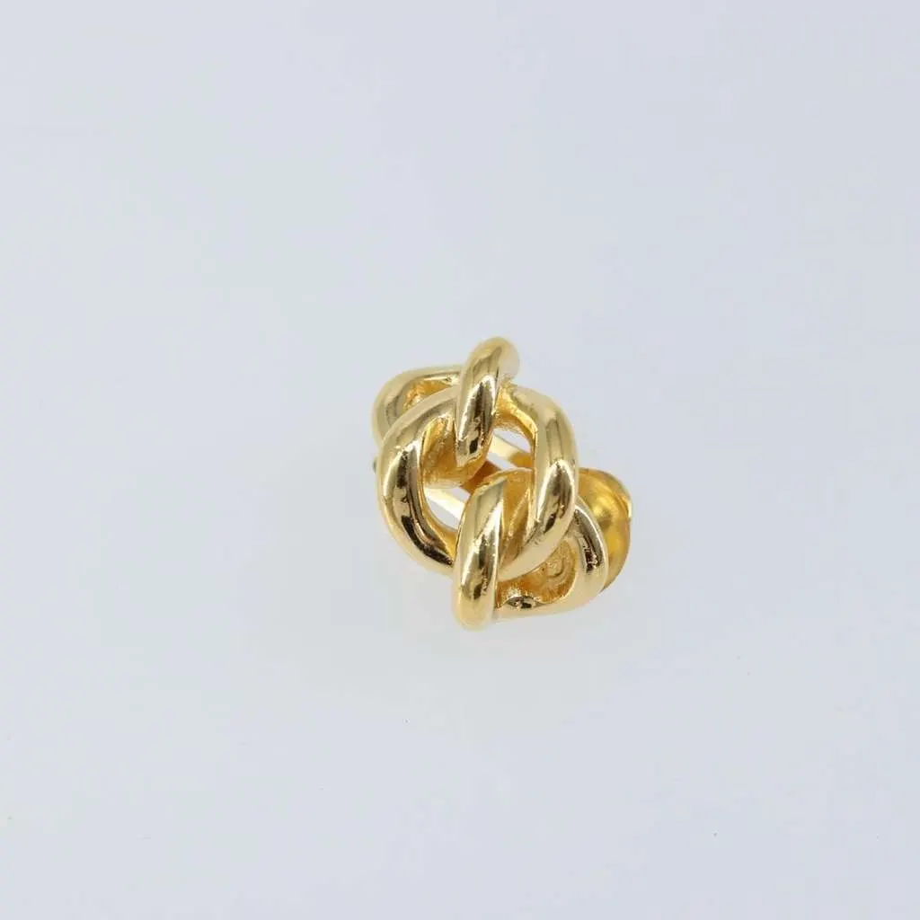 Dior Vintage clip-on earrings Gold Good - Back View