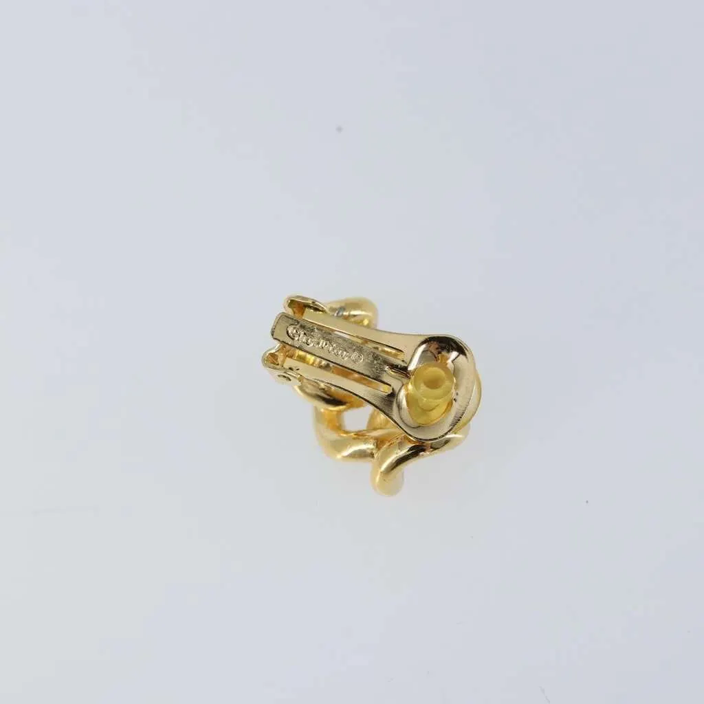 Dior Vintage clip-on earrings Gold Good - Inside View