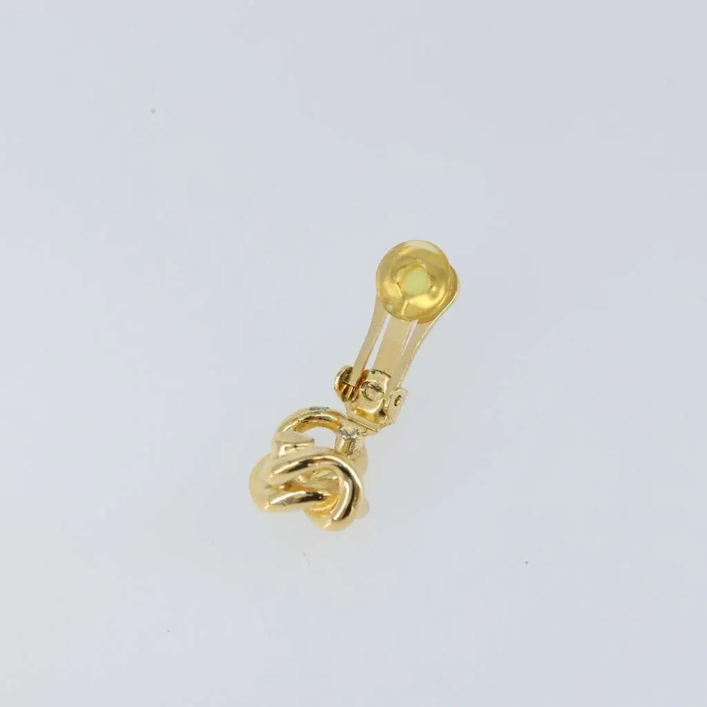 Dior Vintage clip-on earrings Gold Good - Model View