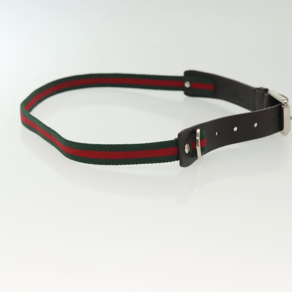 Gucci Web Belt Black Leather Good condition - Model View