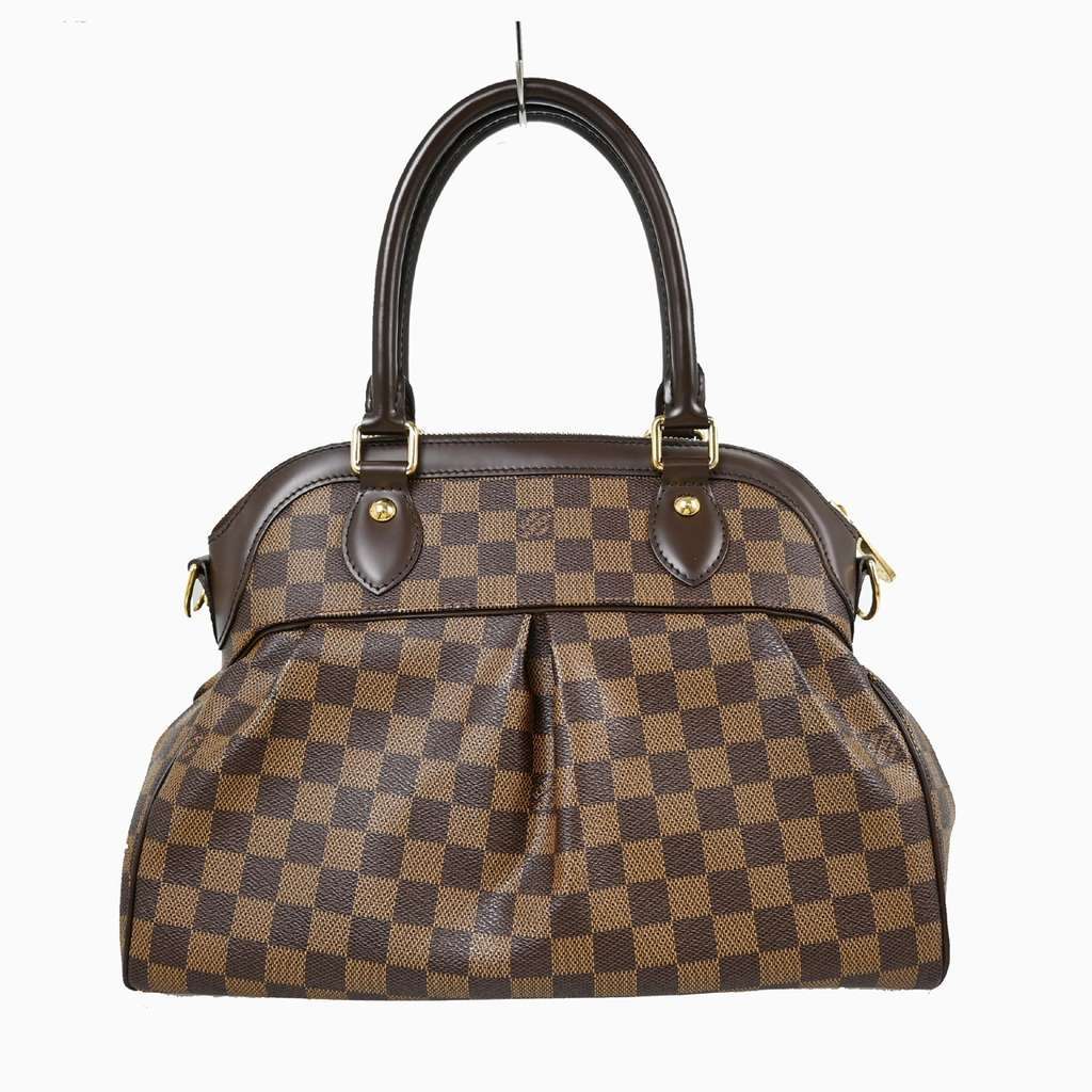 Louis Vuitton Trevi Handbag Brown Canvas Good condition - Back View