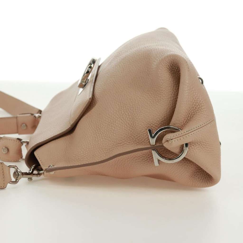 Salvatore Ferragamo Sofia Satchel Beige Leather Good condition - Inside View