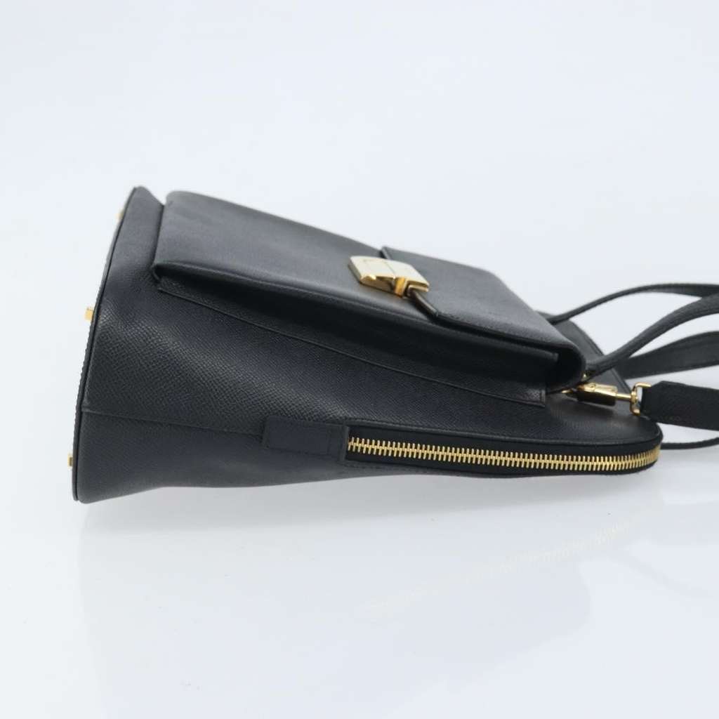 Salvatore Ferragamo Vintage Handbag Black Leather Good condition - Inside View