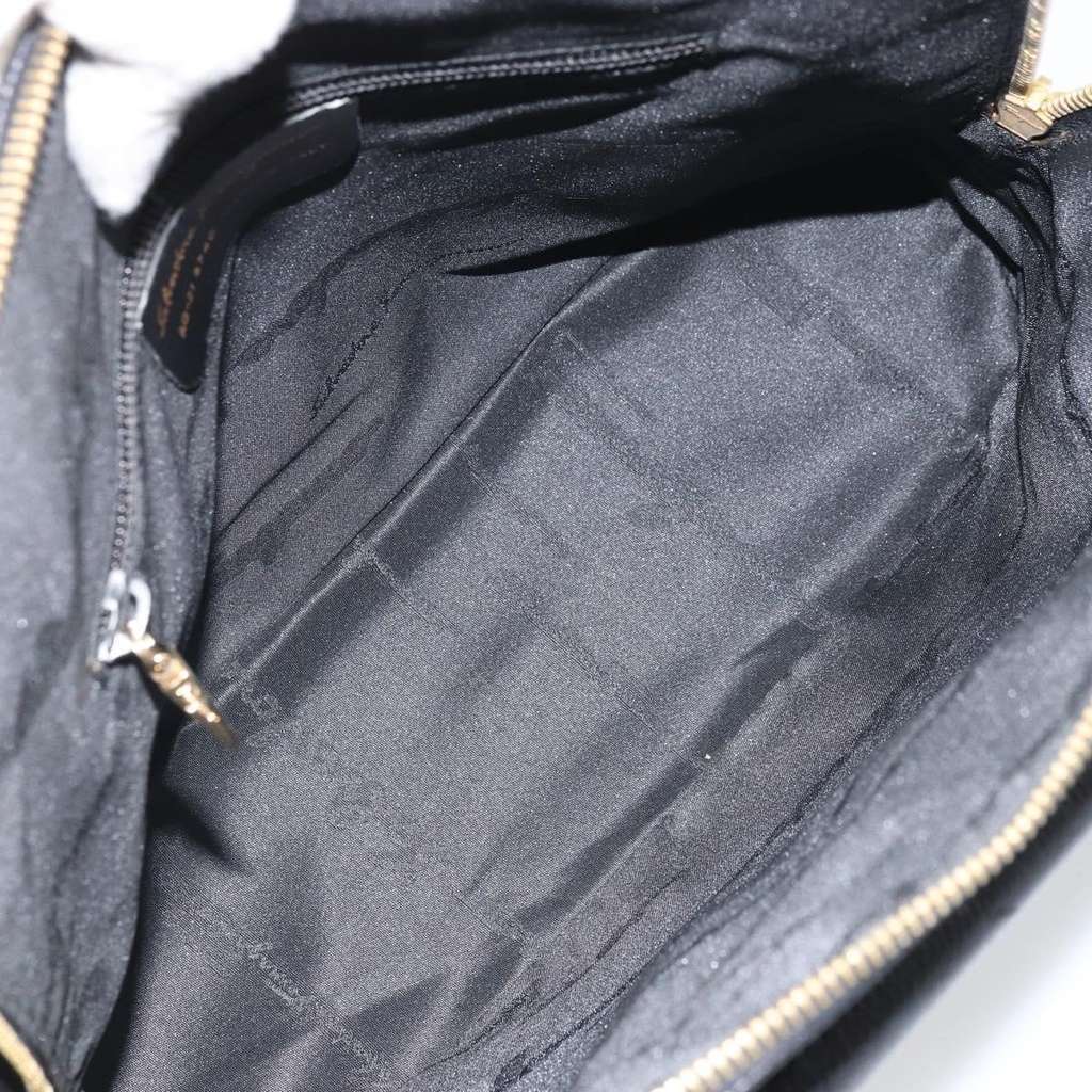 Salvatore Ferragamo Vintage Handbag Black Leather Good condition - Box View
