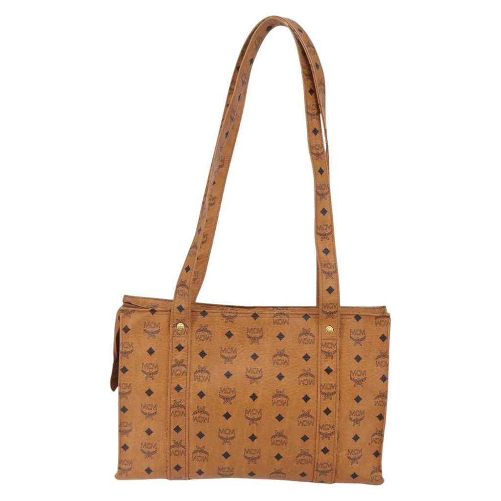 Mcm Vintage Visetos Tote bag Brown Canvas Good condition - Back View