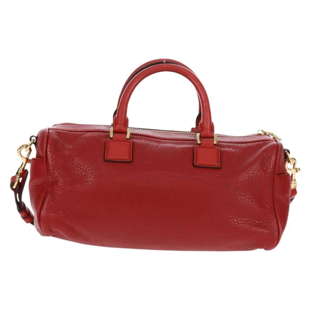 Loewe Anagram handbag Red Leather Good condition - Back View