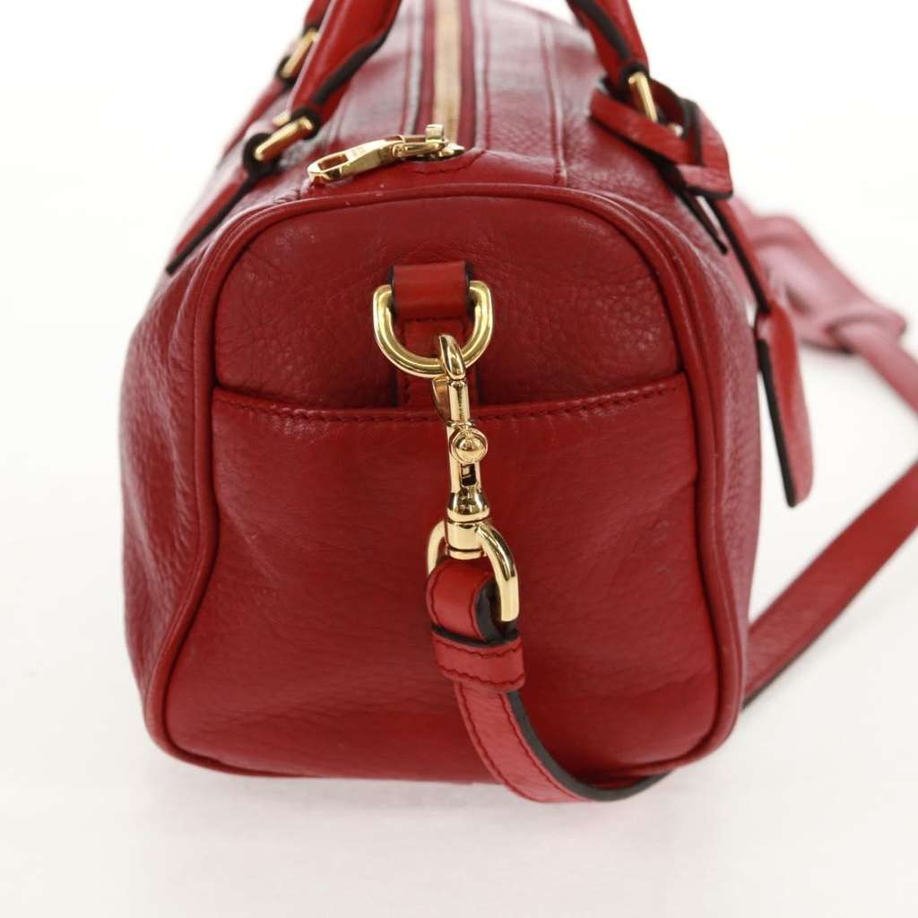Loewe Anagram handbag Red Leather Good condition - Model View