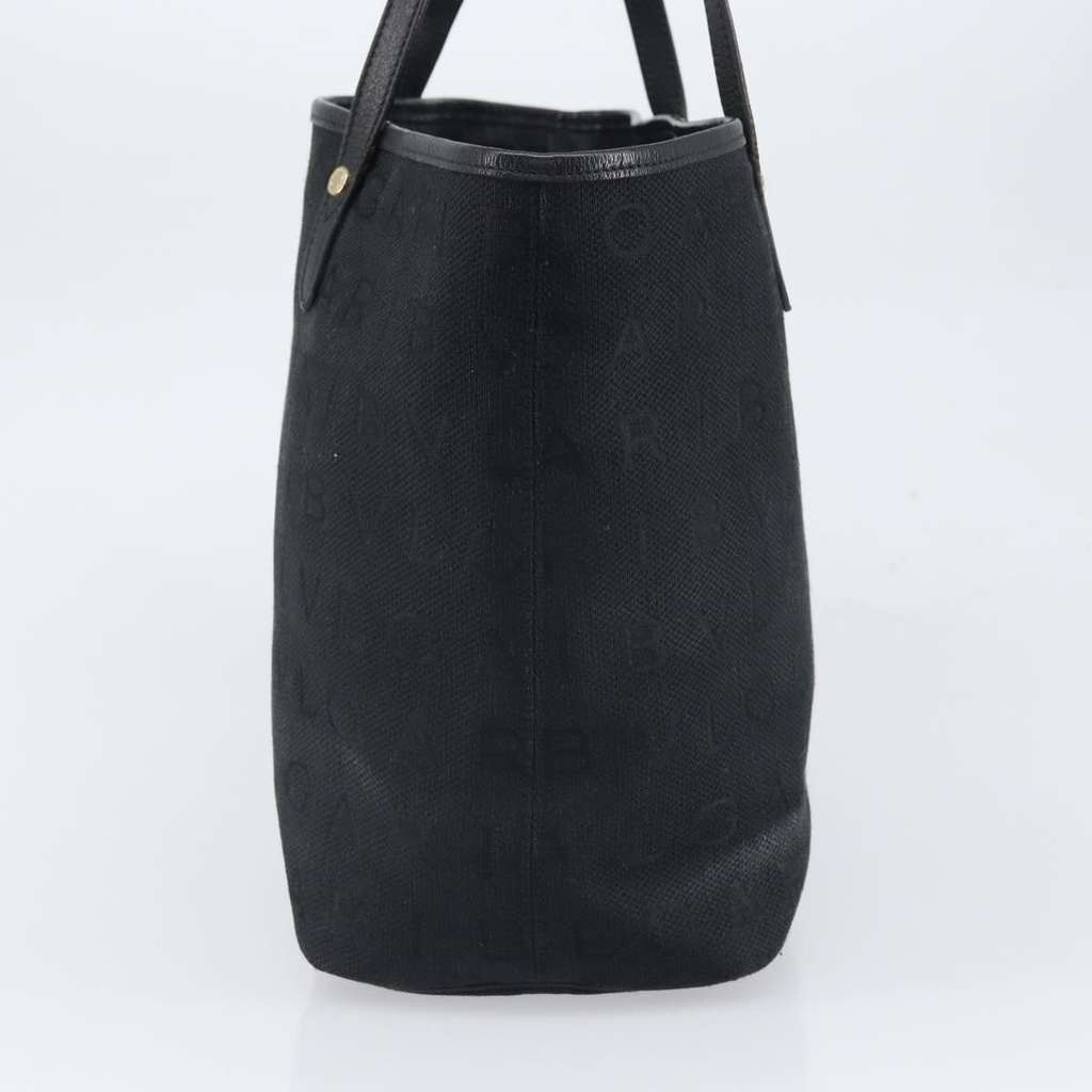 Bvlgari Logomania Tote bag Black Canvas Fair condition - Inside View