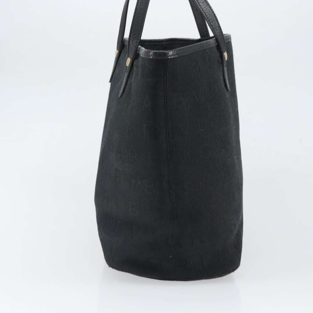 Bvlgari Logomania Tote bag Black Canvas Fair condition - Model View