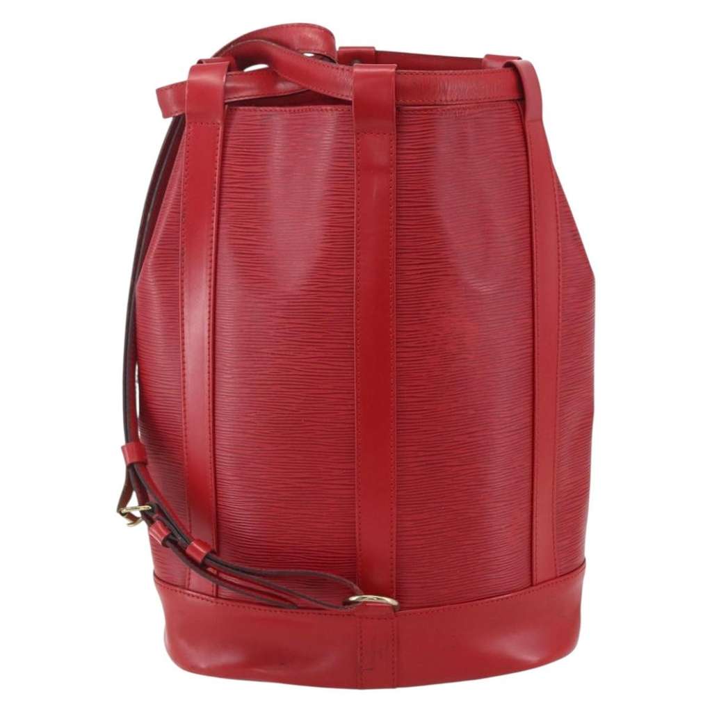 Louis Vuitton Randonnee Backpack Red Leather Good condition - Back View