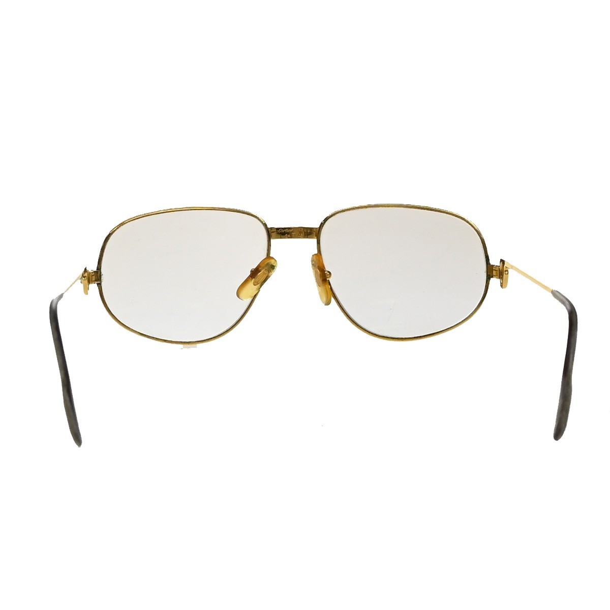 Cartier Trinity Glasses Gold Metal Fair condition - Back View