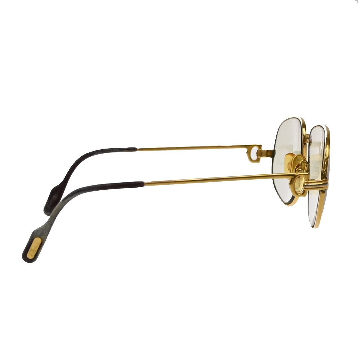 Cartier Trinity Glasses Gold Metal Fair condition - Model View
