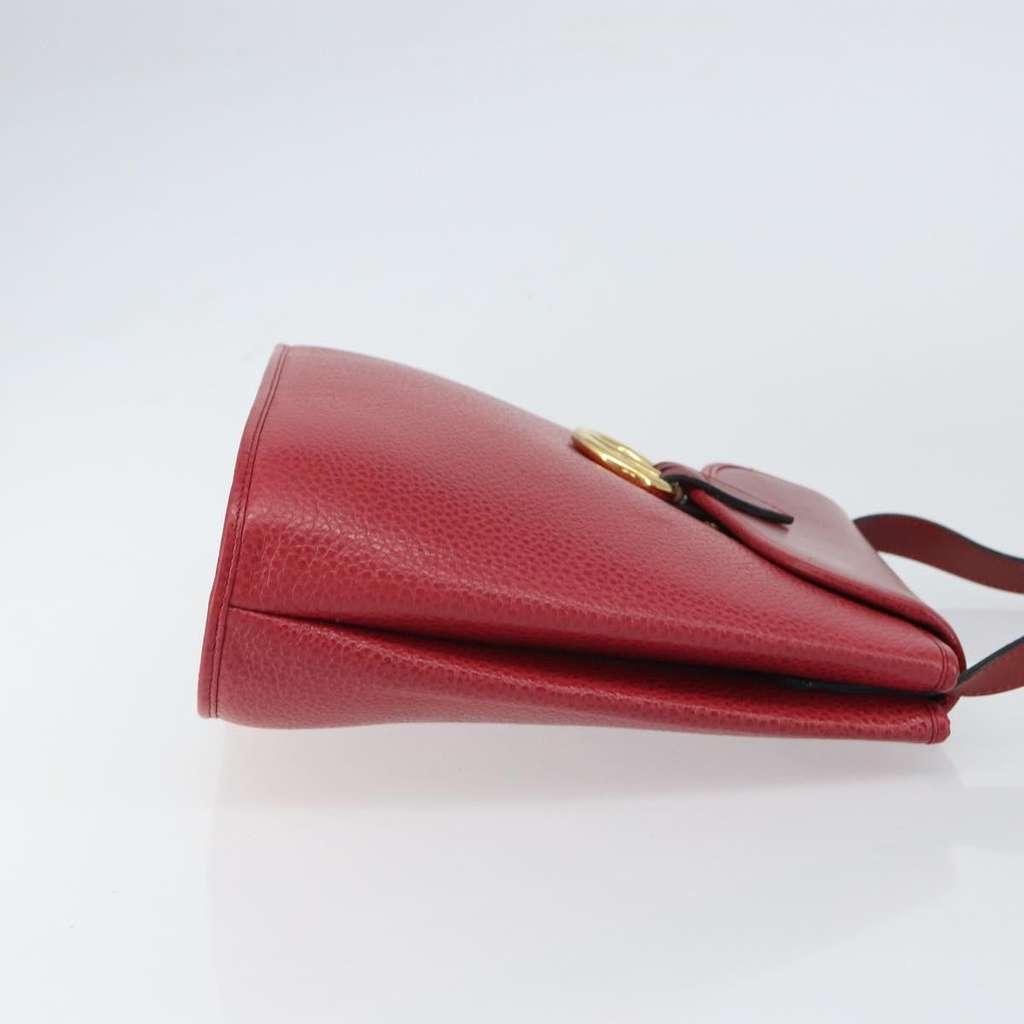 Christian Dior Vintage Shoulder Bag Red Leather Fair condition - Inside View