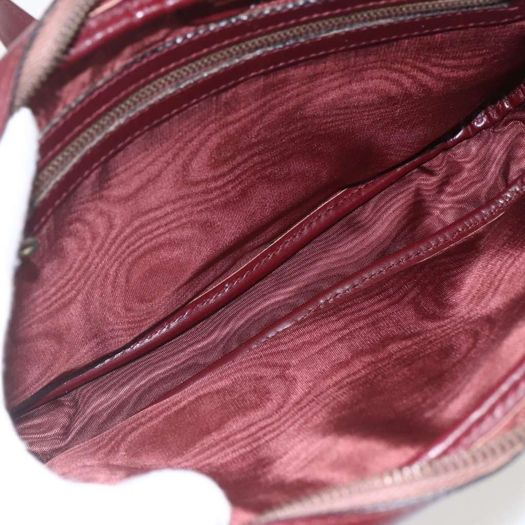 Cartier Must de Cartier Shoulder Bag Burgundy Leather Good condition - Box View