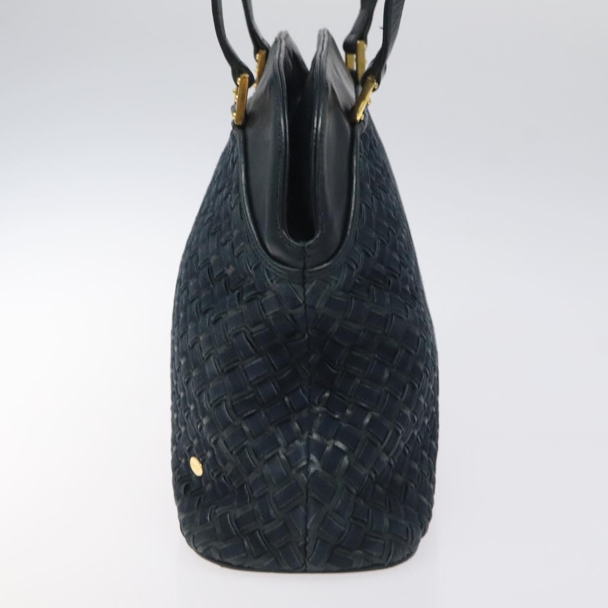 Bally Vintage Shoulder Bag Navy Leather Good condition - Inside View