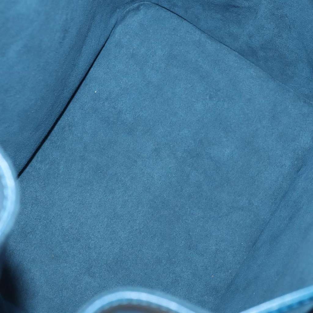 Louis Vuitton Petit Noe Handbag Blue Leather Good condition - Box View