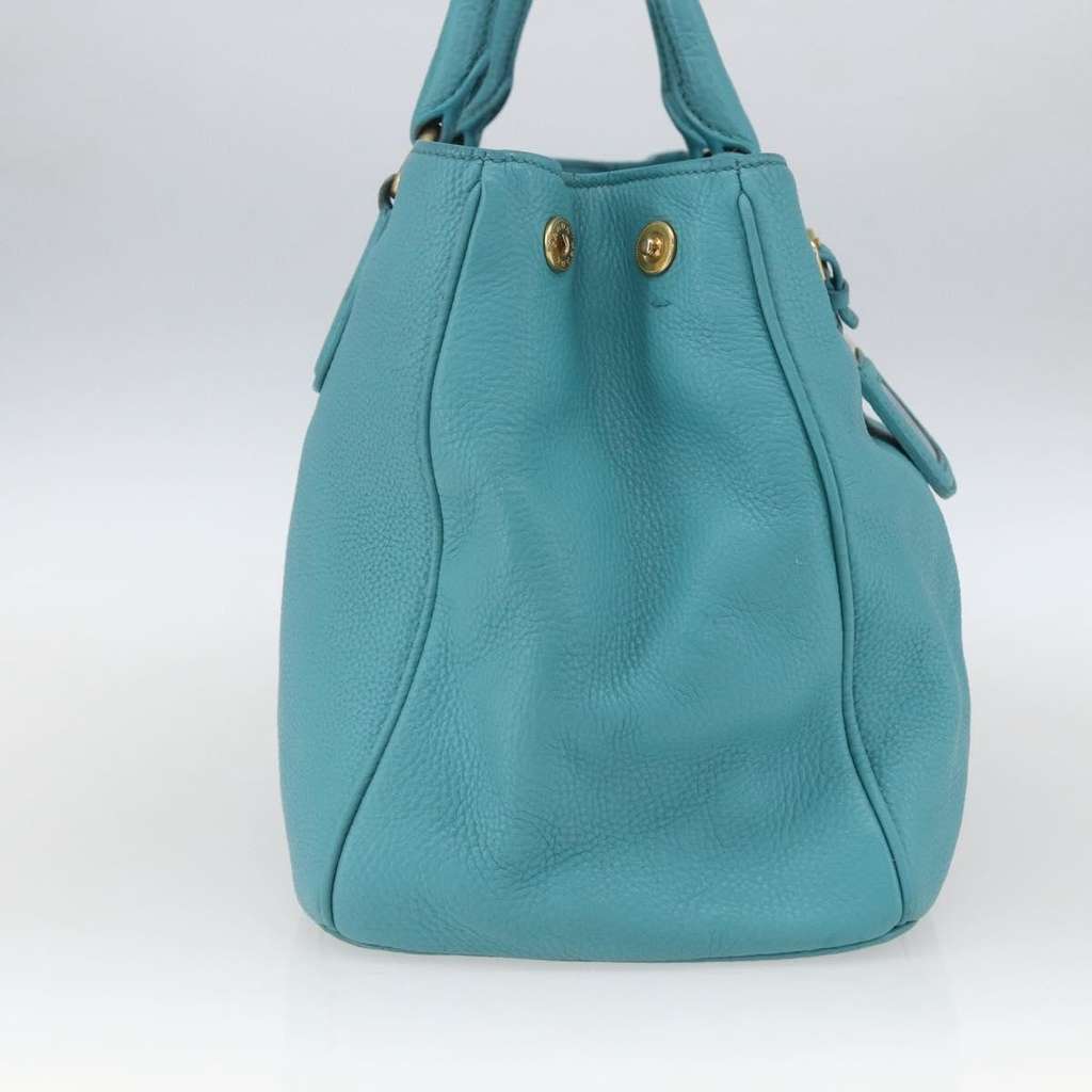 Prada Convertible Shopper Tote Blue Leather Fair condition - Inside View