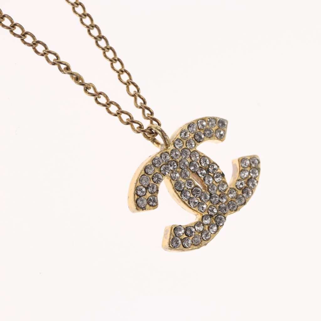 Chanel CC Pendant Necklace Gold Metal Good condition - Inside View