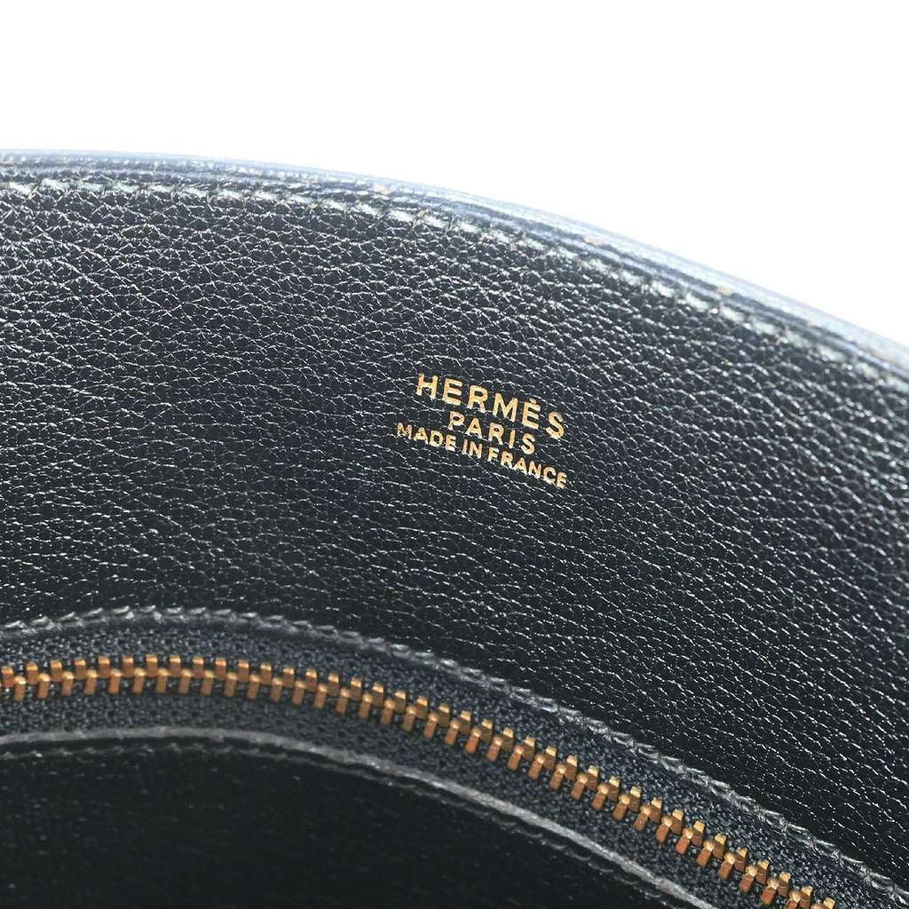 Hermès Cadena Bag Black Leather Good condition - Model View