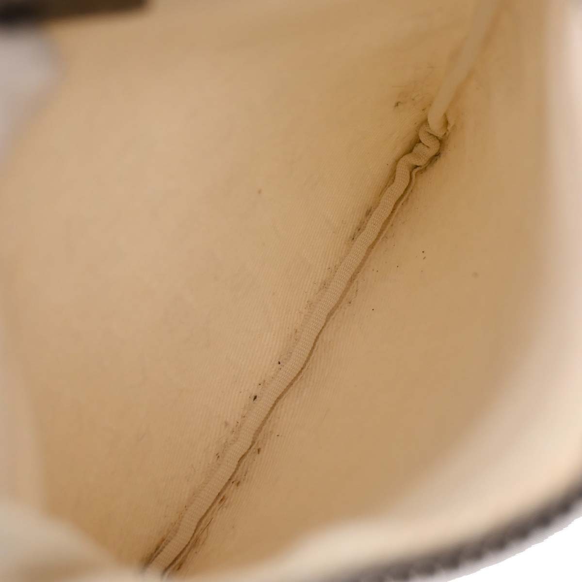 Bvlgari Logomania Shoulder Bag Beige Canvas Good condition - Inside View