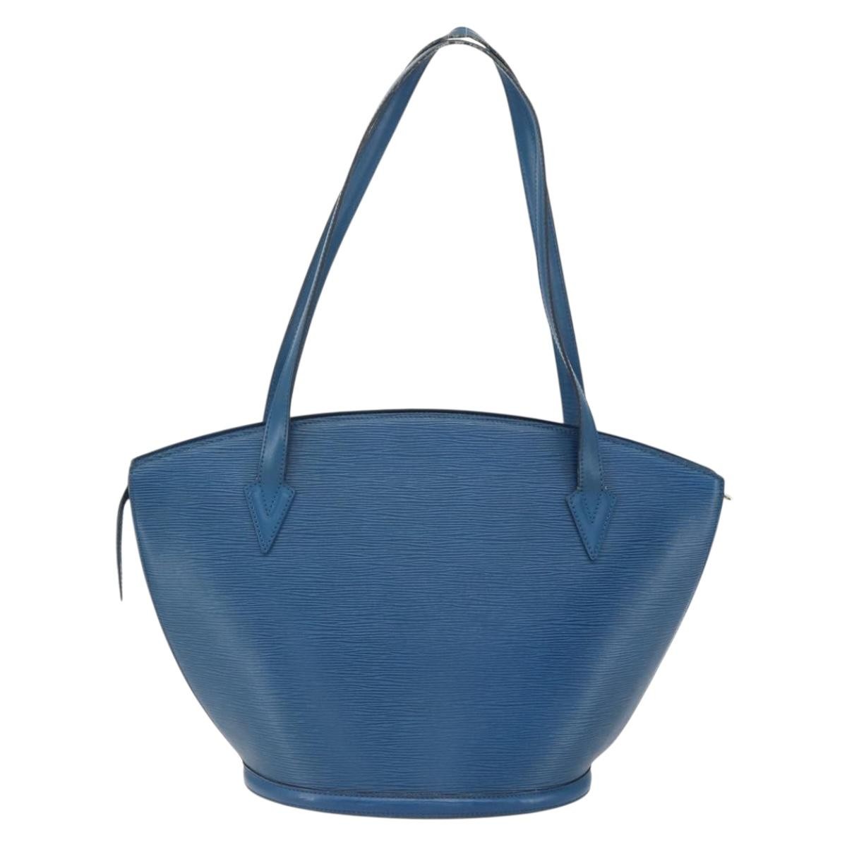 Louis Vuitton Saint Jacques Handbag Blue Leather Fair condition - Back View
