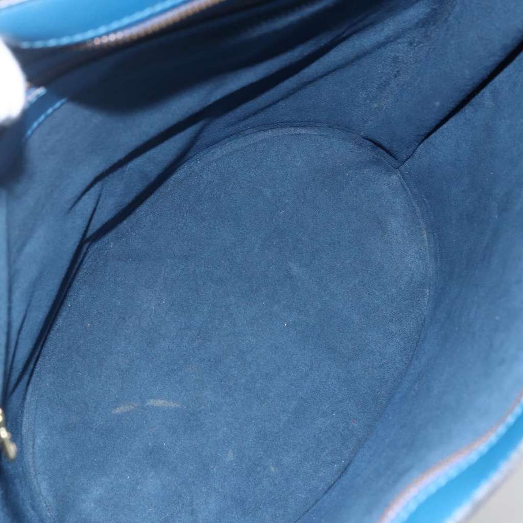 Louis Vuitton Saint Jacques Handbag Blue Leather Fair condition - Box View