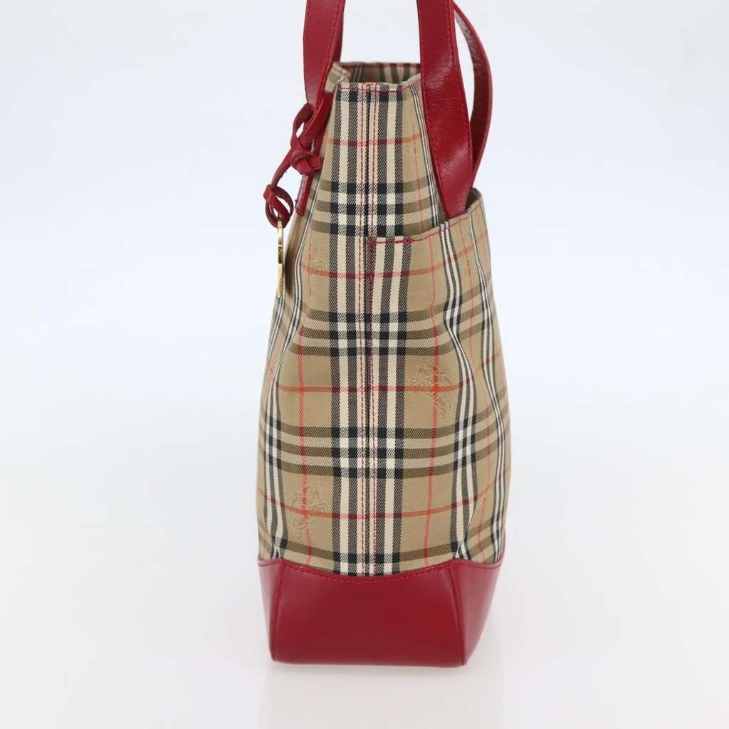Burberry Nova Check Tote Beige Canvas Good condition - Model View