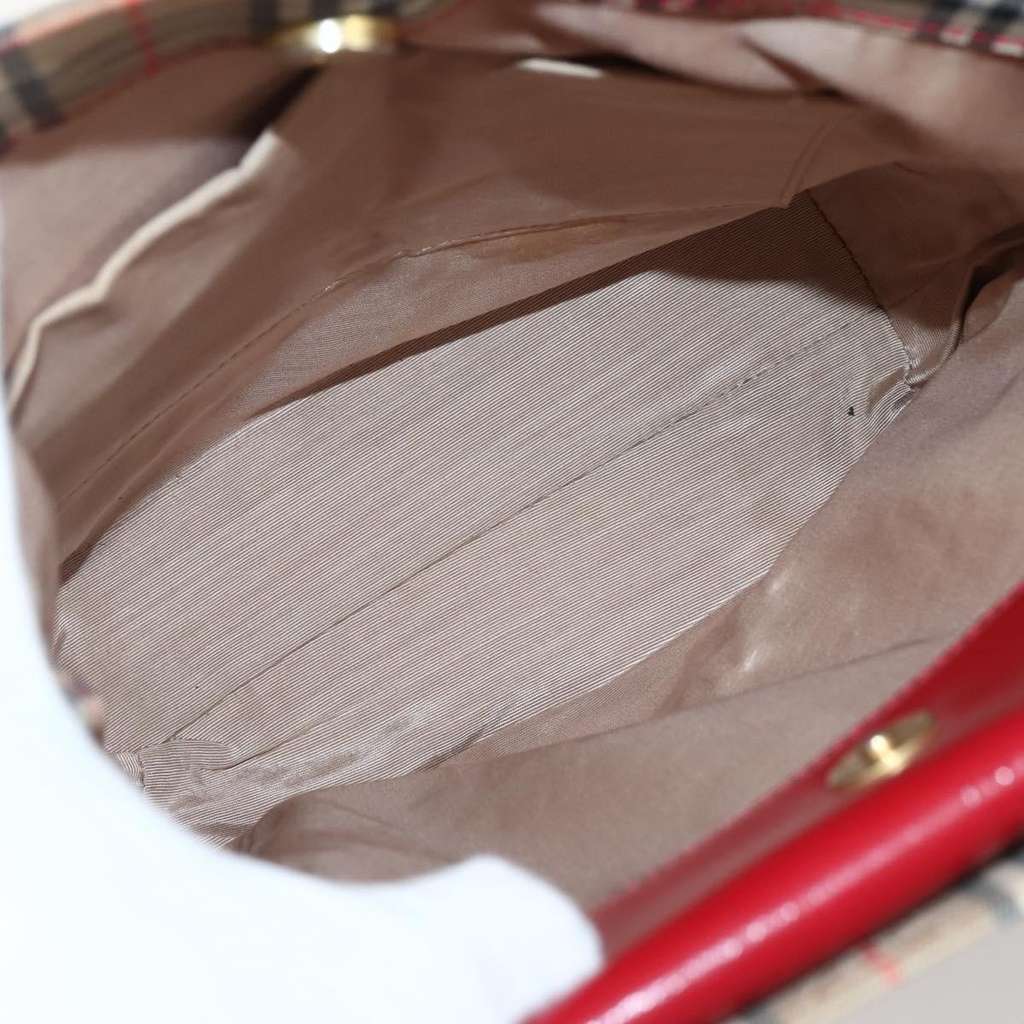 Burberry Nova Check Tote Beige Canvas Good condition - Box View