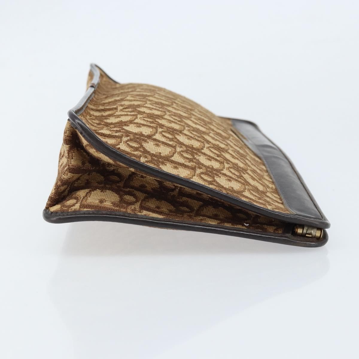 Christian Dior Vintage Trotter Pouch Brown Canvas Good condition - Inside View