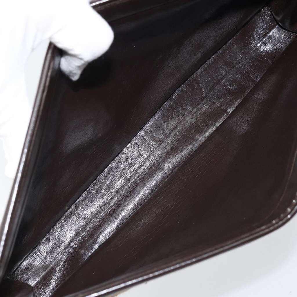 Christian Dior Vintage Trotter Pouch Brown Canvas Good condition - Box View